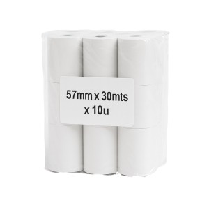 ROLLO TERMICO 57mm x 30mts x 10u